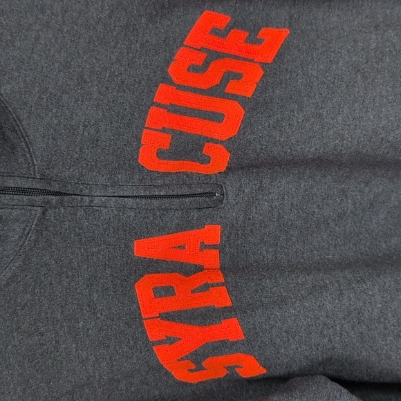 Syracuse University Gray 1/4 Zip Pullover Sweatshirt w/ Pockets - Women's Small - Picture 2 of 6